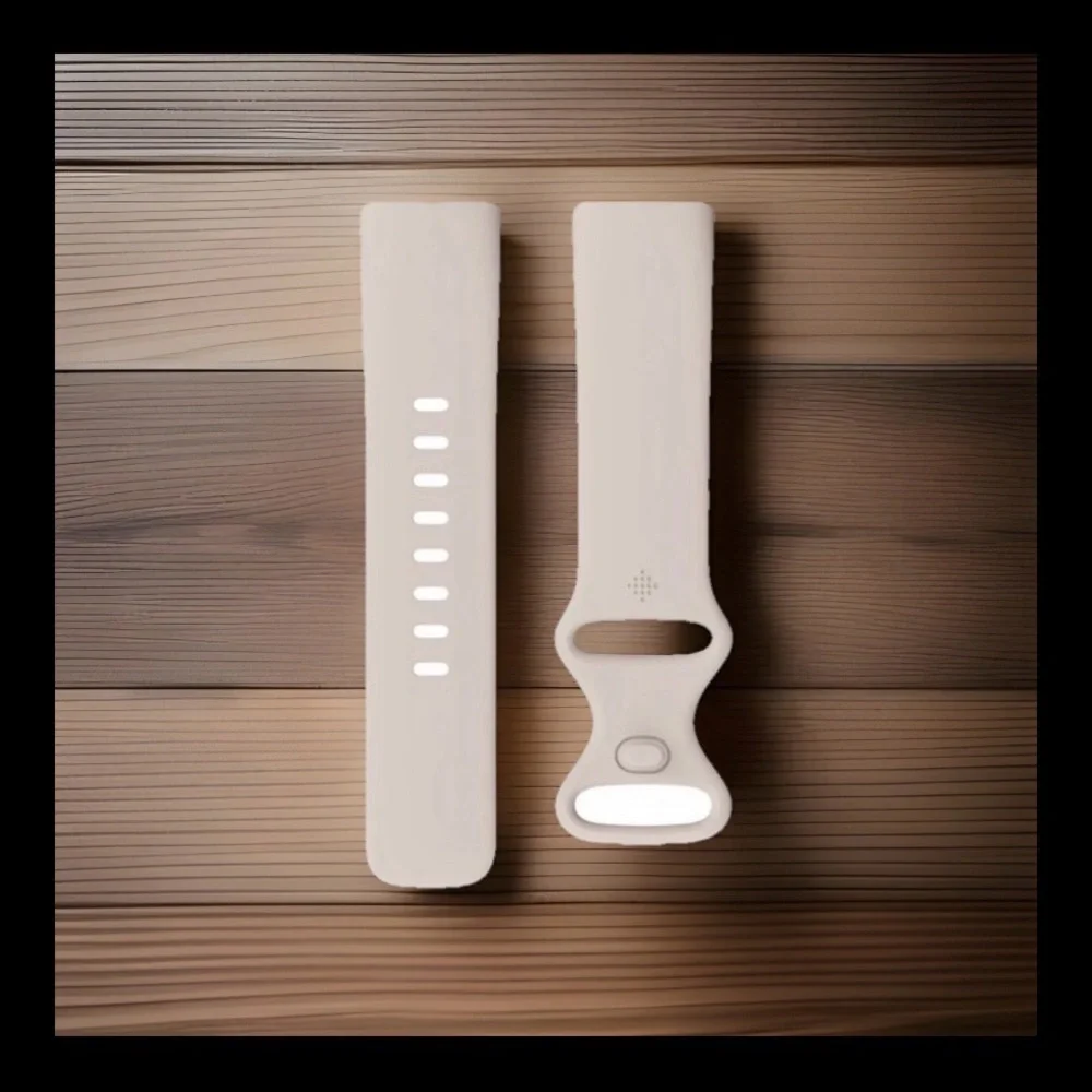 fitbit Slim Activity Tracker with Cream Silicone Band